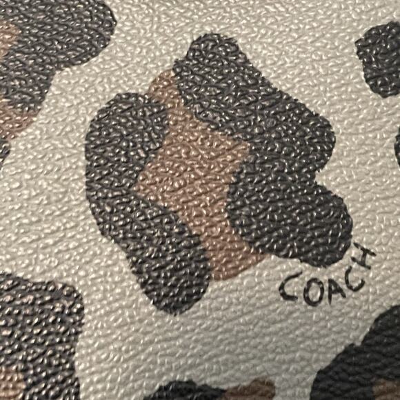 Coach Black and Brown Leopard Print Tote - Picture 5 of 16